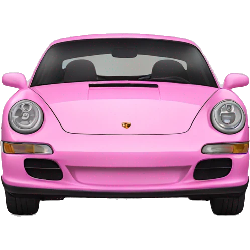 Pink Porsche  emoji
