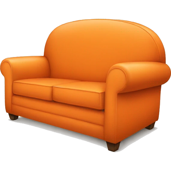 Orange couch emoji