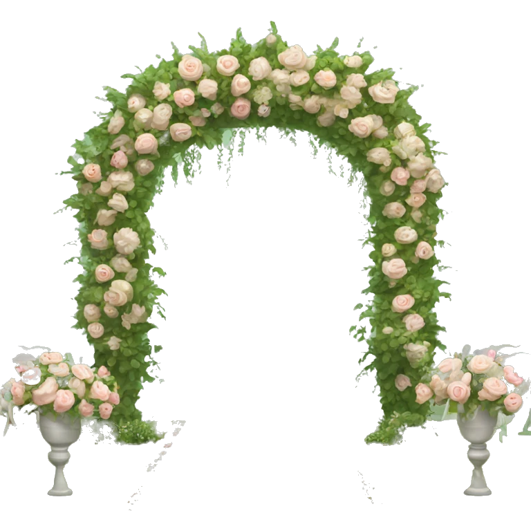 Garden wedding arch emoji