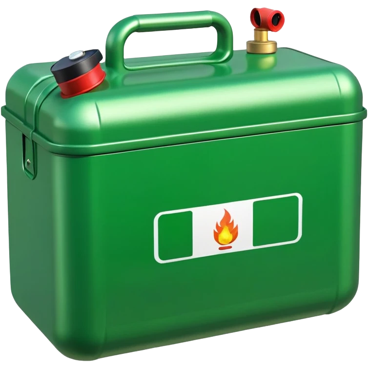 a box with green gas bottles emoji