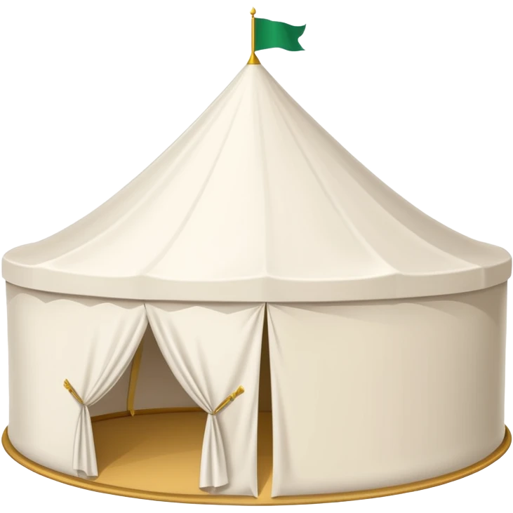 white tent like arafah the ones in saudi emoji