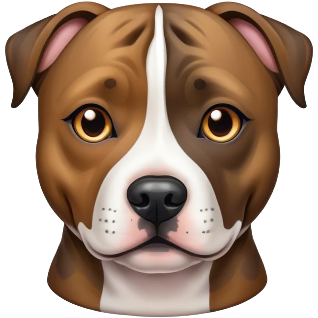 Staffordshire terrier brindle coat emoji