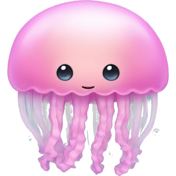 Pastel pink jellyfish emoji