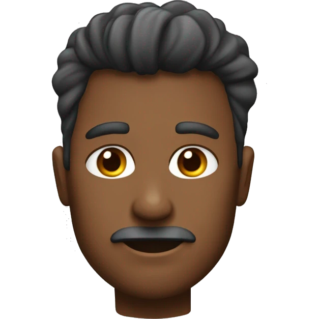 Crea a un hombre de pelo marrón y piel clara con unos cuernos de reno en la cabeza emoji