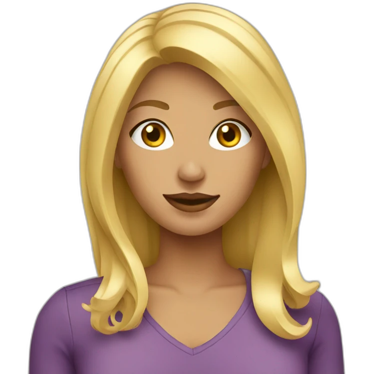 Femme blonde emoji