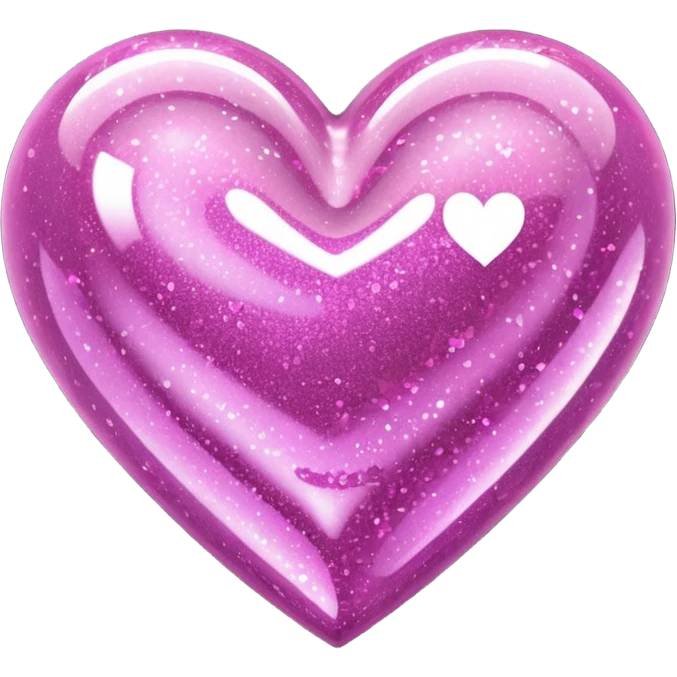 Pink glitter heart emoji