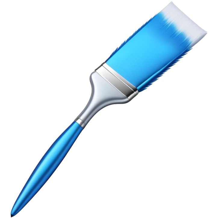 digital paintbrush hovering above a smooth vector curve emoji