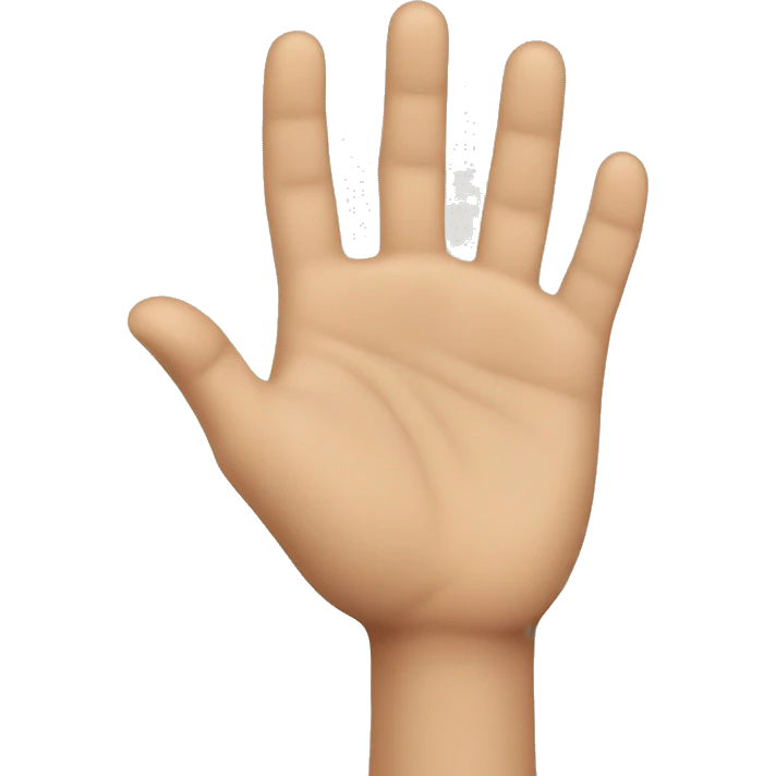 finger swiping up palm facing away emoji