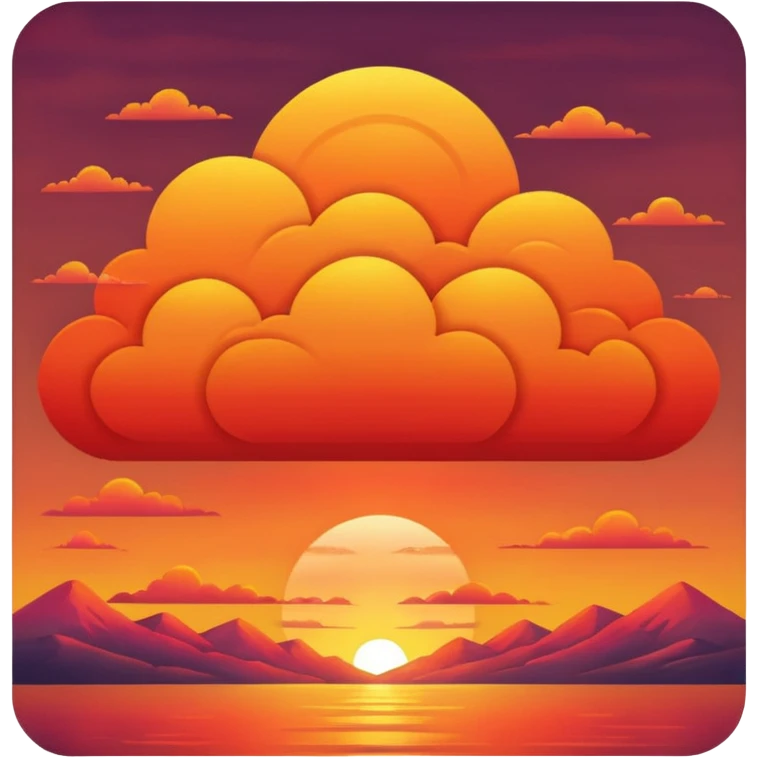 Pôr do sol emoji