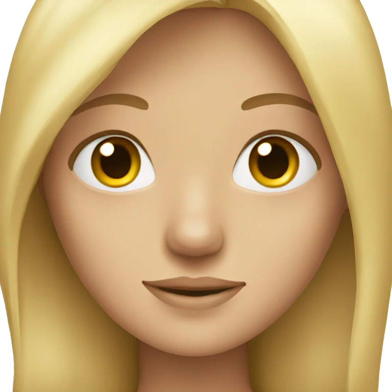 Blonde girl with long hair  emoji