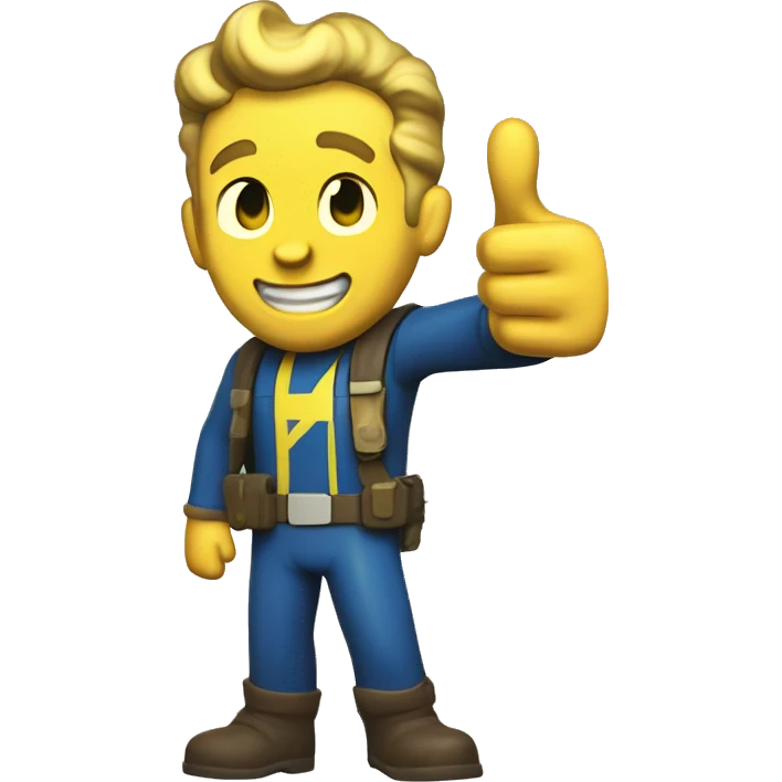Fallout 4, Vault Boy with a thumbs up emoji