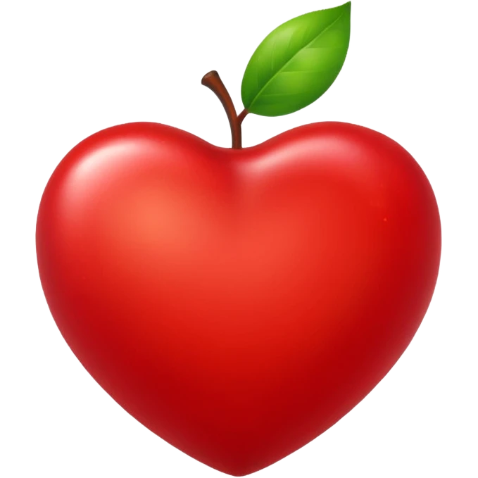 Apple heart emoji