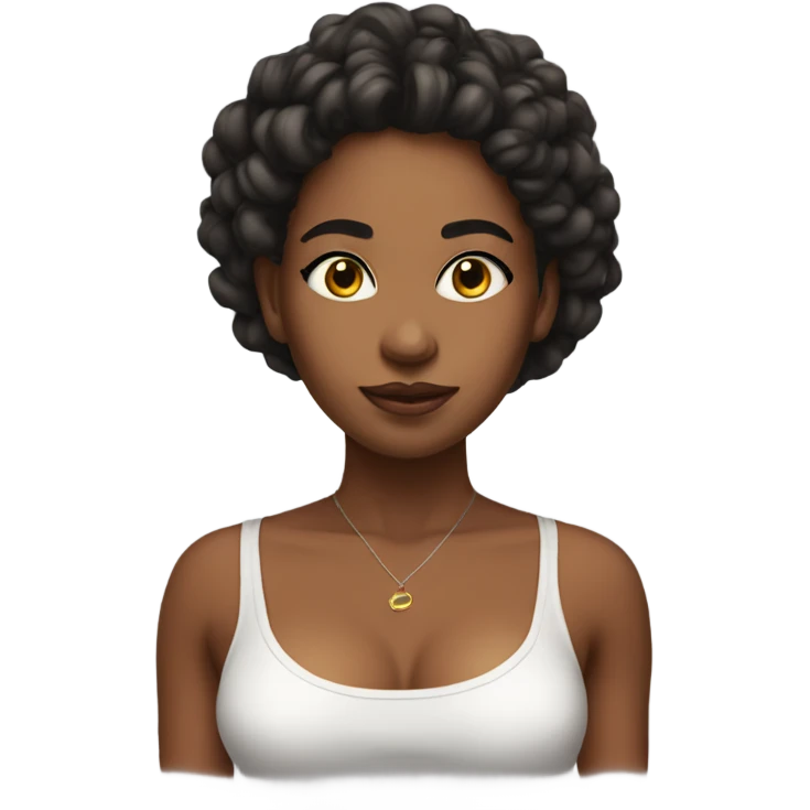 hot girl in crop top  emoji
