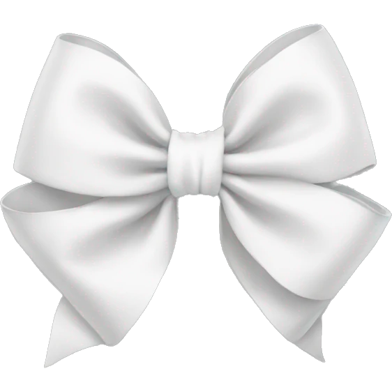 white bow emoji