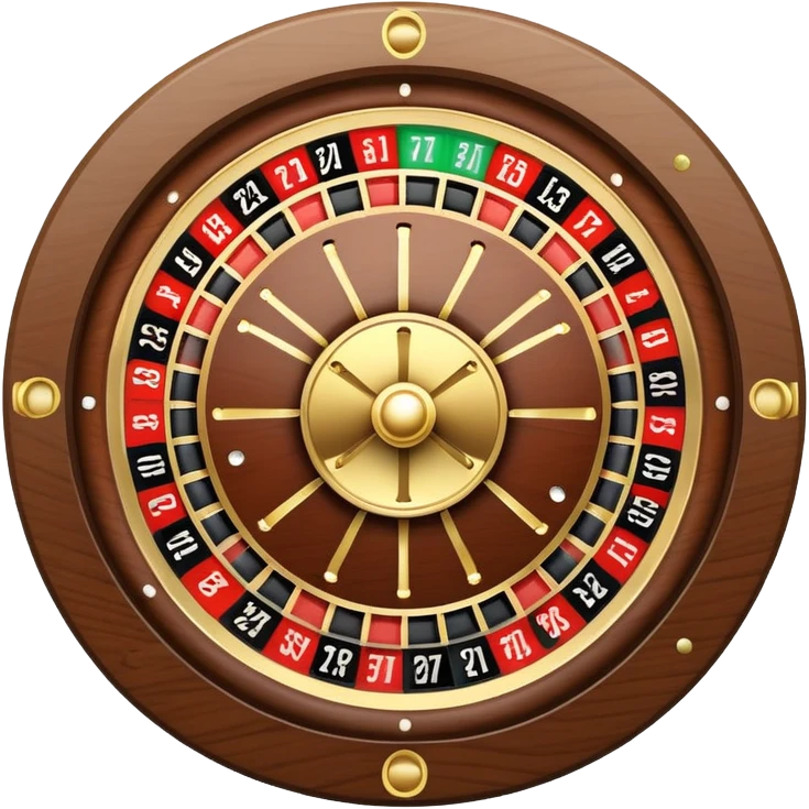 roulette ball on a roulette wheel emoji