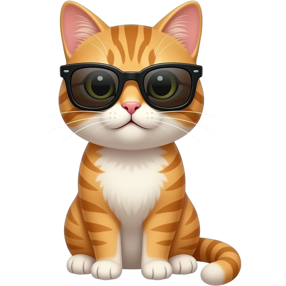 Cat wearing sunglasses emoji