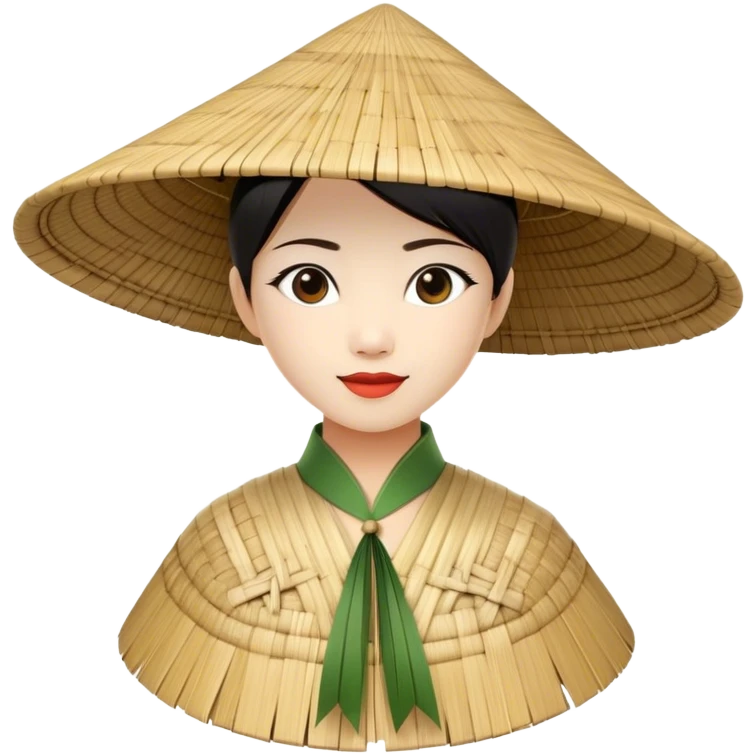 ​Cinematic Realistic Traditional Vietnamese Nón Lá, depicted as a delicately crafted conical hat made of bamboo and palm leaves with subtle texture and natural wear, evoking authentic cultural heritage, please show the hat only emoji