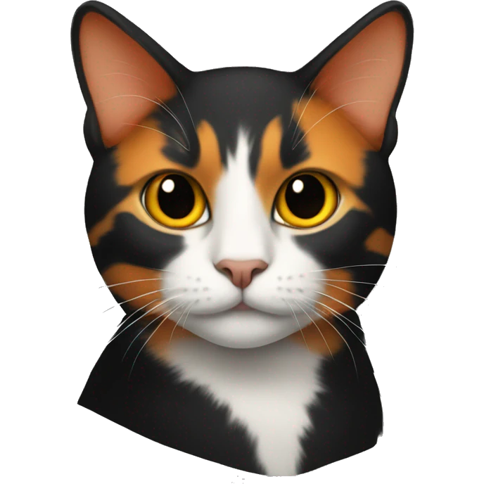 black and orange cat combined emoji