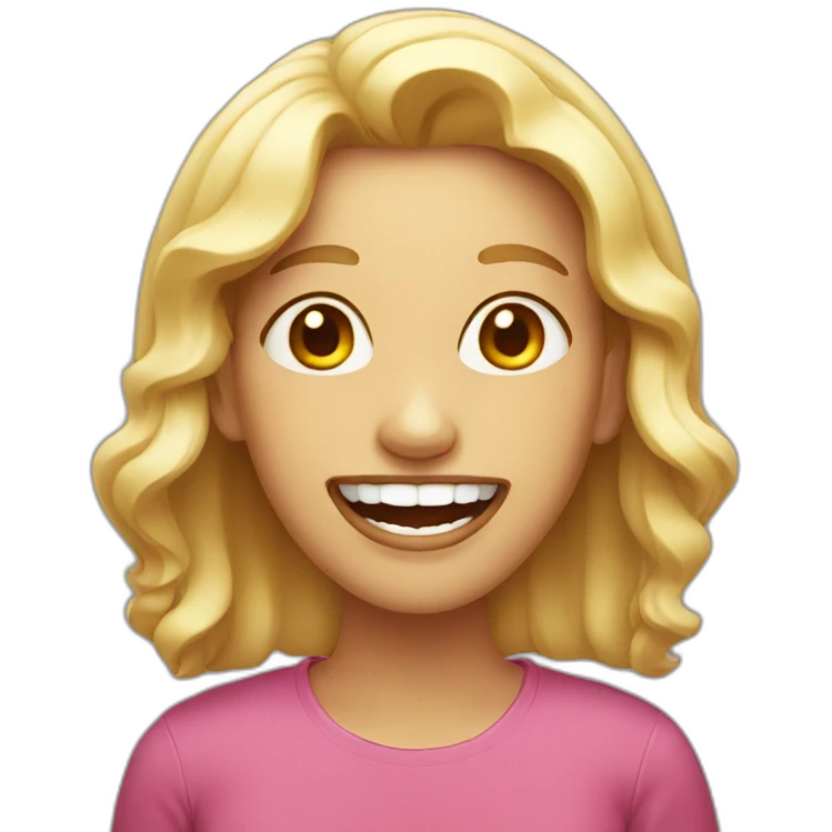 lady with crooked teeth emoji