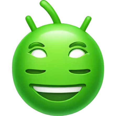 Green Android emoji