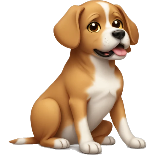 Pregnant dog emoji