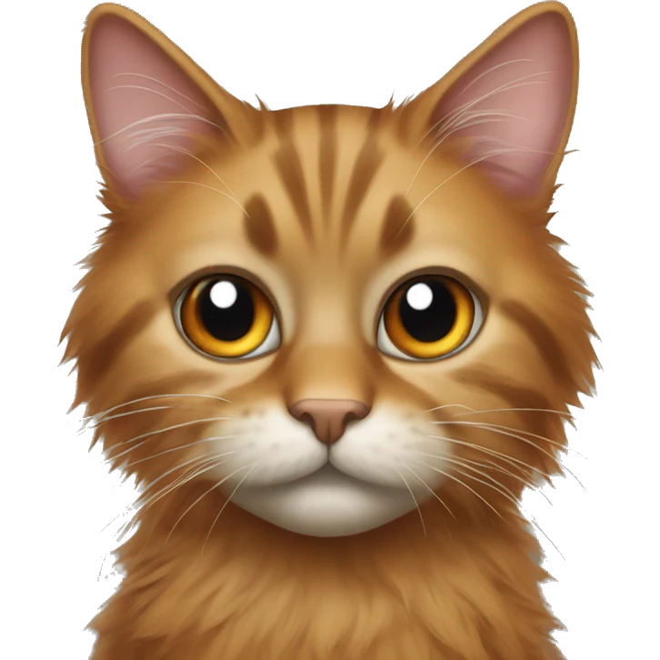 Dirty smelly rough fur cat orange emoji