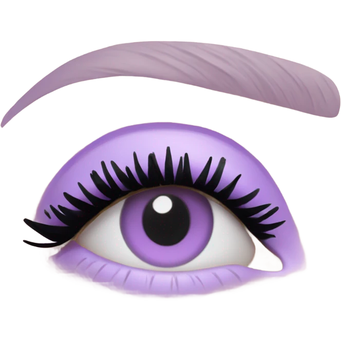 pastel purple chanel mascara emoji