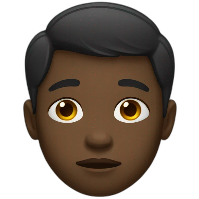 Sad black boy emoji