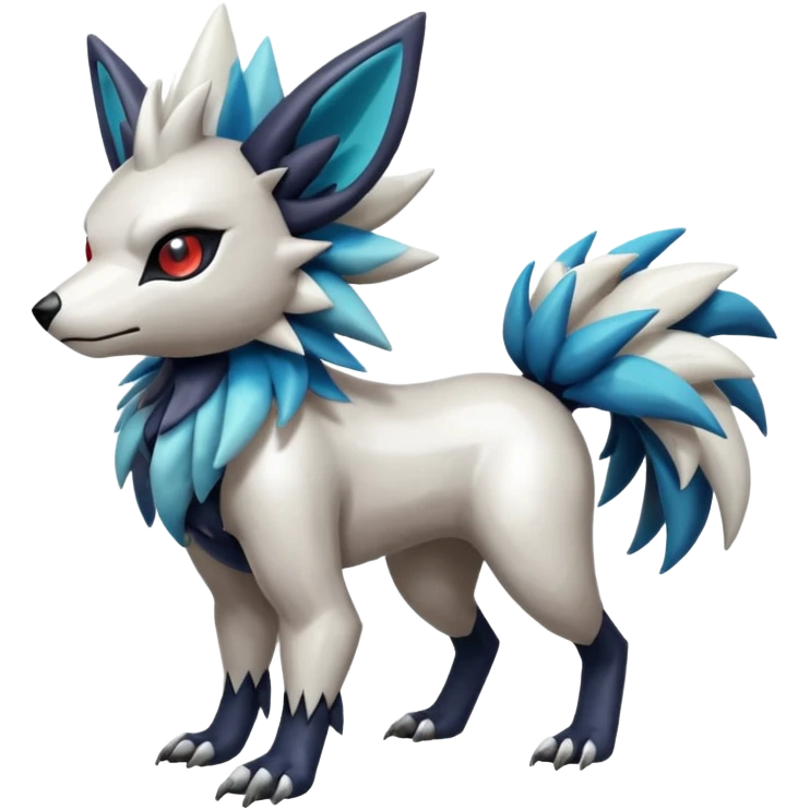 Shiny Zigzagoon-Absol-Trico-Hybrid (Full body) emoji