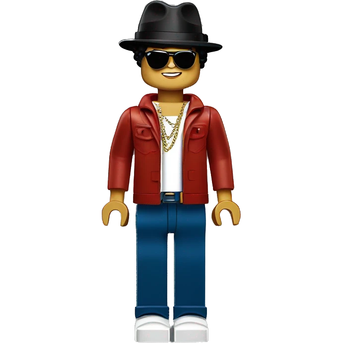BRUNO MARS lego full body emoji