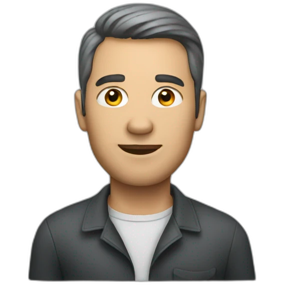 A man driving a Mercedes emoji
