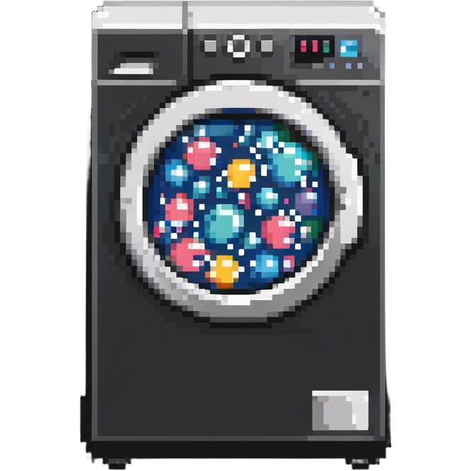 washing machine with bubbles emoji