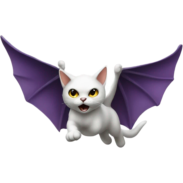 Flying demon cat  emoji
