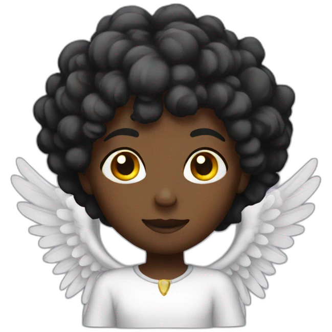 Black angel emoji