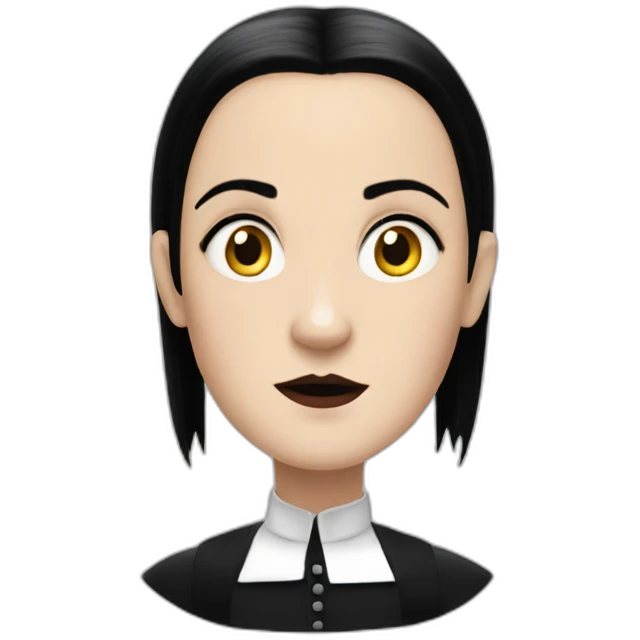 wednesday from addams family emoji