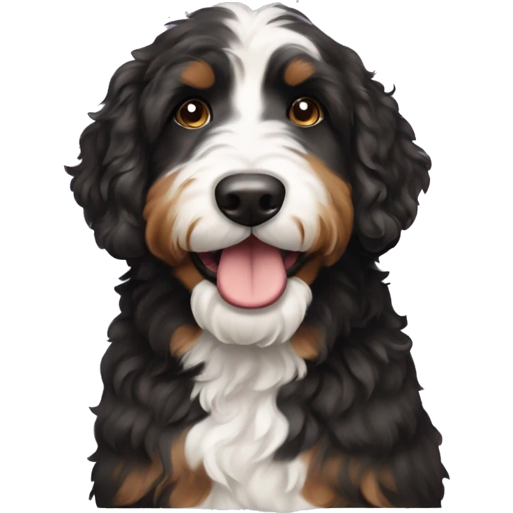 Bernedoodle dog emoji