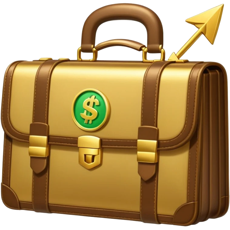 emoji for economy with briefcase money and upward arrow emoji