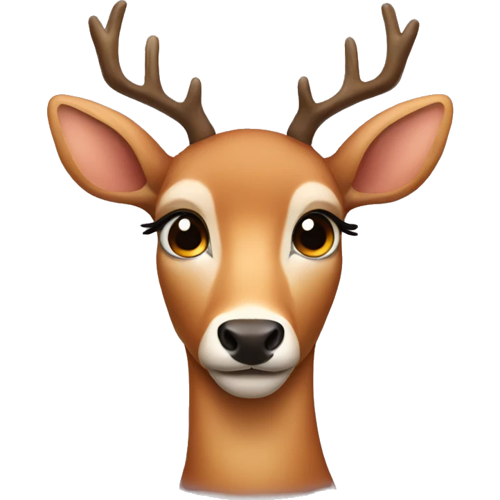 deer with eyelashes  emoji