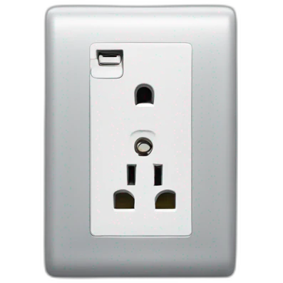 human with US power socket as heaf emoji