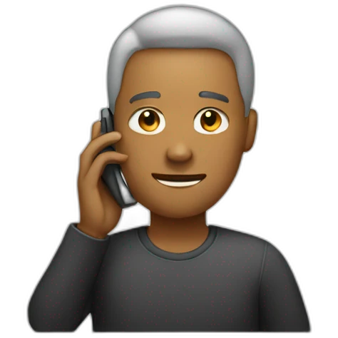 human with phone emoji