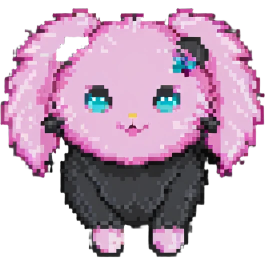 pink powderpuff emoji