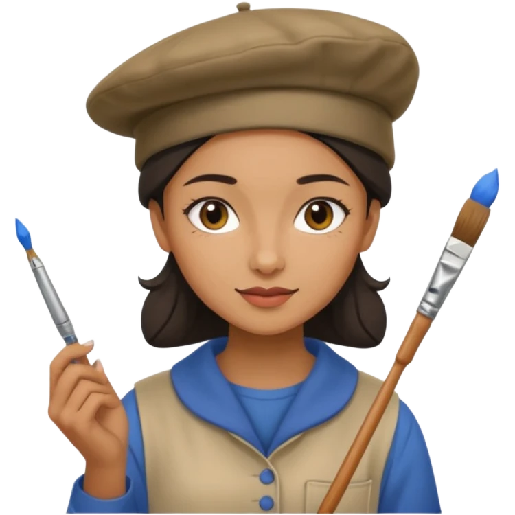 Street Painter woman emoji