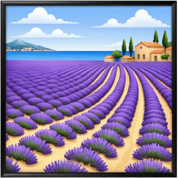 Toulon, lavande, mer, Provence emoji
