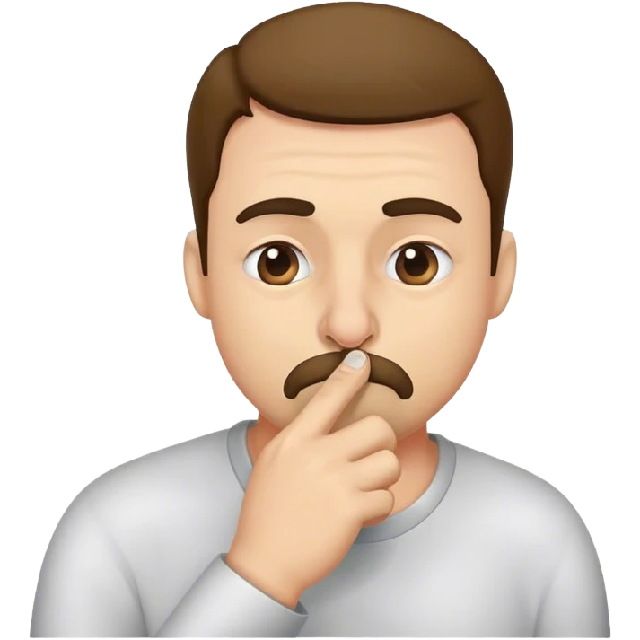 man picking nose emoji