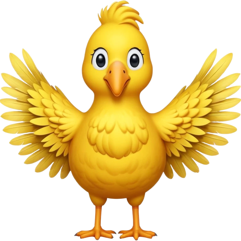 Big Bird emoji style standing emoji