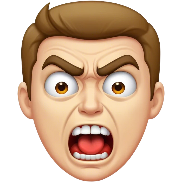 angry country music guy screaming  emoji