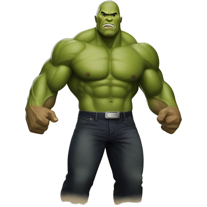 the rock was hulk emoji