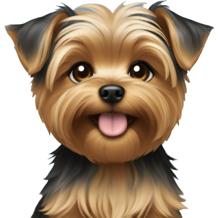 Yorkie puppy emoji