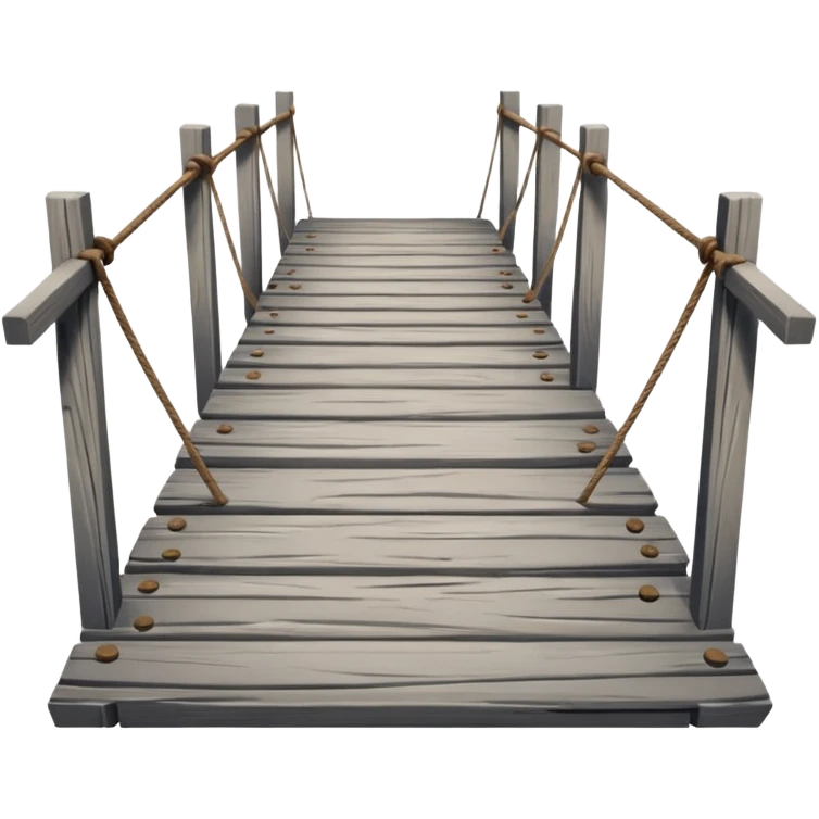 Wooden bridge emoji