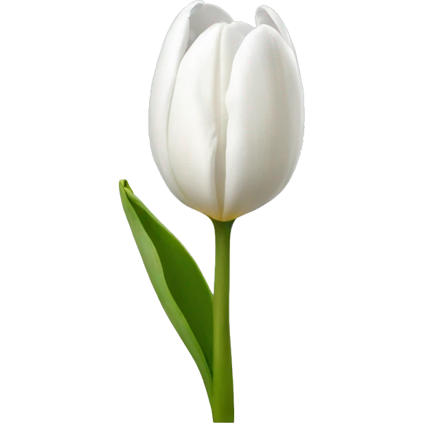 white tulip emoji
